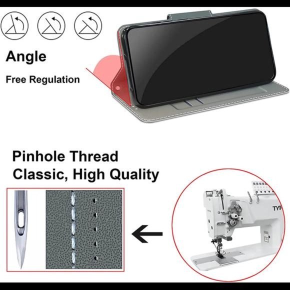 Case for iPhone 13 Pro Max Wallet Case, Premium PU Leather Holder Magnetic - Picture 3 of 6